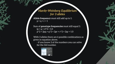 Hardy-Weinberg for three alleles