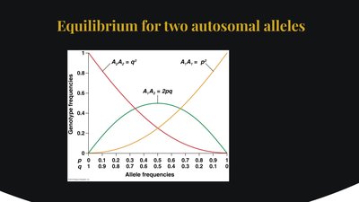 Graph of genotype frequencies vs allele frequencies