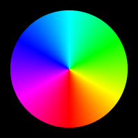Continuous color wheel