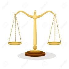 Balance scale representing equilibrium