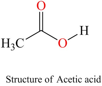 Structure of acetic acid