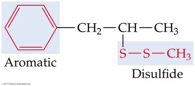 Aromatic and disulfide functional groups