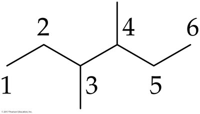 Line structure with methyl branches