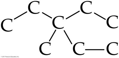 Line structure with carbons labeled