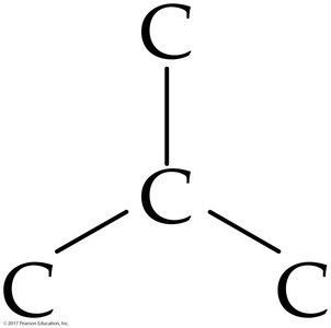 Line structure with noncarbon atoms