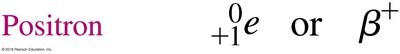 Positron notation