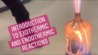 Exothermic and endothermic reaction demonstration