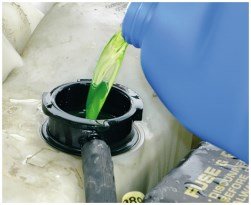 Antifreeze solution in radiator