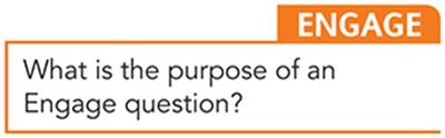 Engage question textbook feature