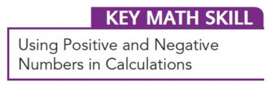 Positive and negative numbers