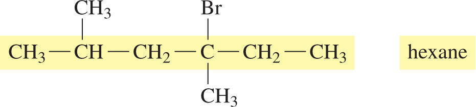 Numbering carbon atoms for substituent location