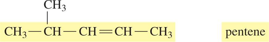 Numbering for double bond location