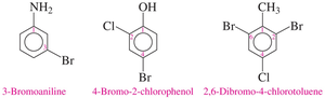 Aromatic compounds with multiple substituents
