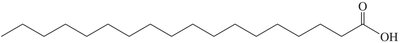 Myristic acid structure