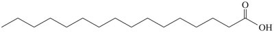 Palmitic acid structure