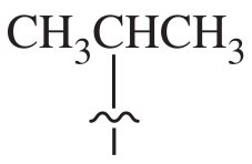 Ball-and-stick model of branched alkane