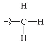 Ball-and-stick model of branched alkane