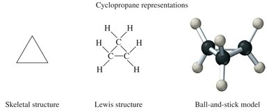 Cycloalkane representations
