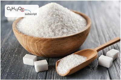 Glucose chemical formula and sugar