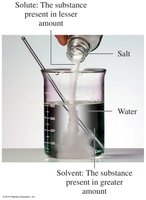 Solute and solvent in a solution