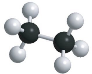Structural formula of ethane