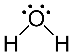 Lewis structure of water molecule