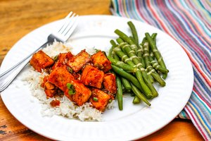 Rice and tofu as complementary proteins