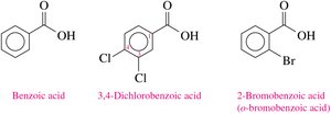 Benzoic acid derivatives with substituents