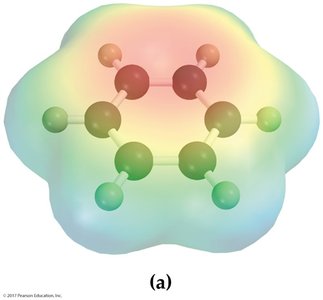 Aromatic ring with electron density