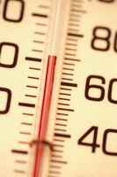Thermometer showing temperature scale