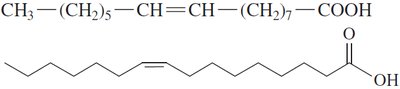 Palmitoleic acid structure