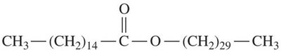 Condensed structural formula of beeswax