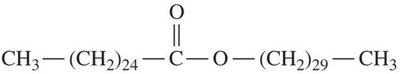 Condensed structural formula of carnauba wax