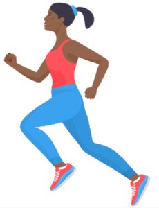 Runner representing fast reaction