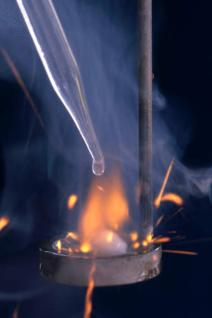 Sodium reacting with water