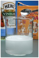 Reaction of acid with bicarbonate