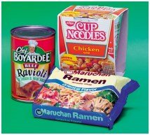 Packaged foods containing carboxylate salts as preservatives