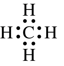 Lewis structure for methane