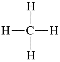 Bond-line structure for methane