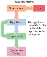 Flowchart of the scientific method