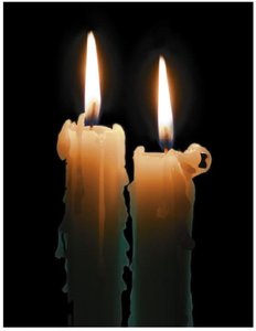 Combustion reaction: burning methane