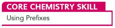 Core Chemistry Skill: Using Prefixes