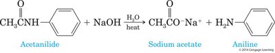 Base hydrolysis of acetanilide