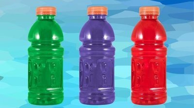 Colored sports drinks as examples of solutions