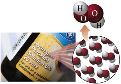 Hydrogen peroxide as an example of a compound