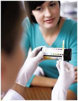 Urine test strip for glucose detection