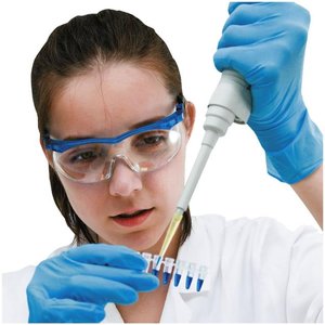 Forensic scientist working in a laboratory