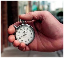 Stopwatch measuring time