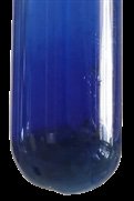 Blue solution after reaction with glucose