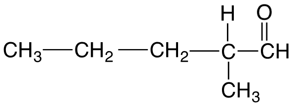 Aldehyde structure with methyl group
